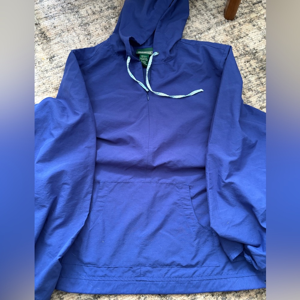L.L.Bean 1/4 zip lightweight hoodie - Picture 2 of 3